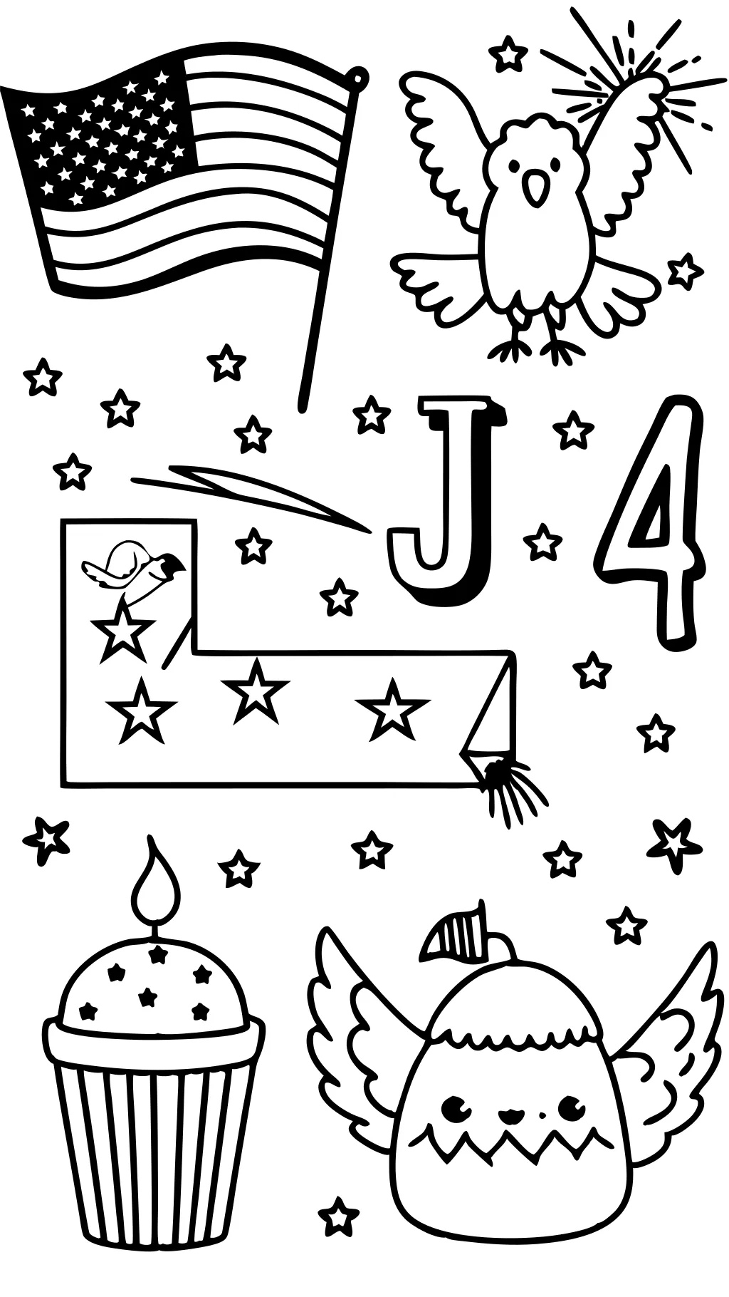 free 4th of july color pages